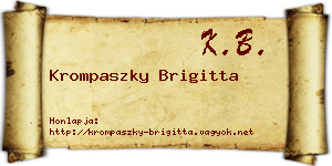 Krompaszky Brigitta névjegykártya