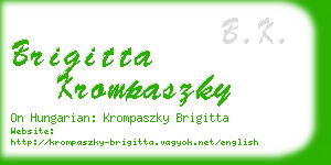 brigitta krompaszky business card